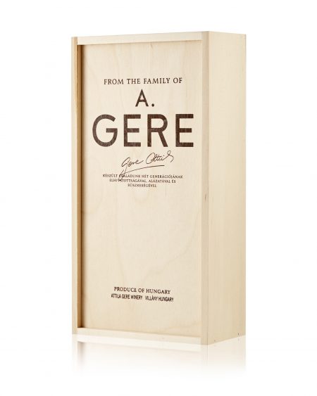 Wooden box for 2 bottles of wine