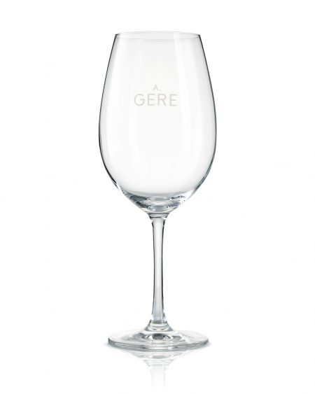 Bordeaux wine glass with A.GERE logo